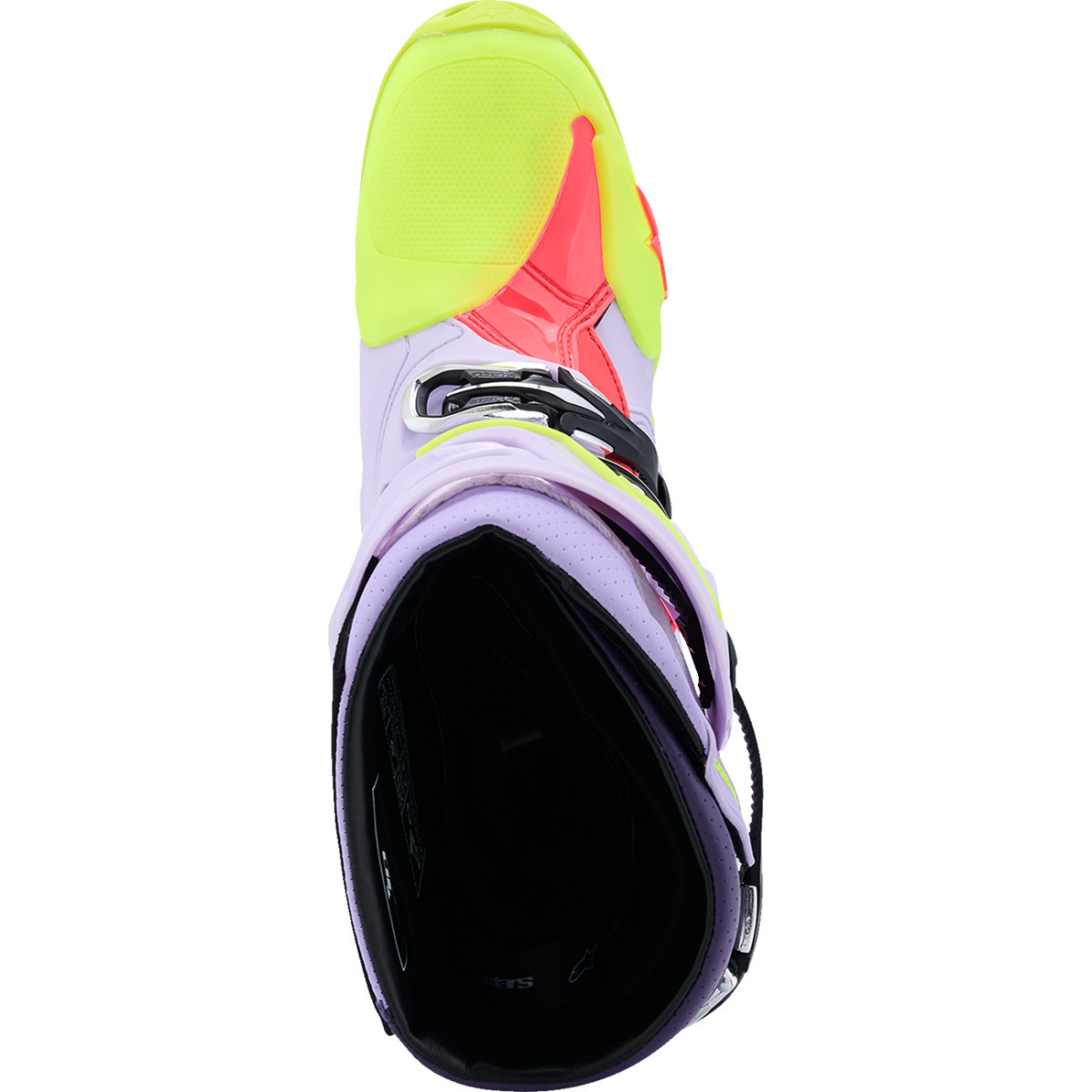 Alpinestars #2010520-3150-9 - Tech 10 Supervented Boots - Purple/Fluorescent Yellow/Diva Pink - US 9 / EU 43