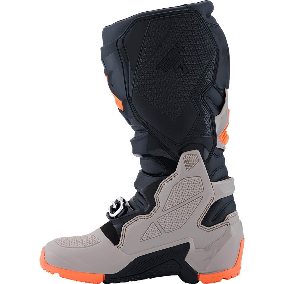Alpinestars #2010426-1562-7 - Tech 7 Enduro Boots - Black/Warm Gray/Fluorescent Orange - US 7