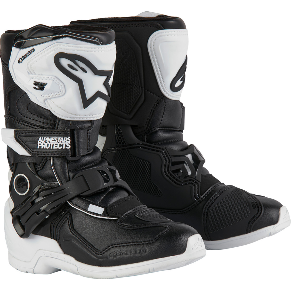 Alpinestars #2014524-21-10 - Kids Tech 3S Boots - Black/White - US 10 / EU 28
