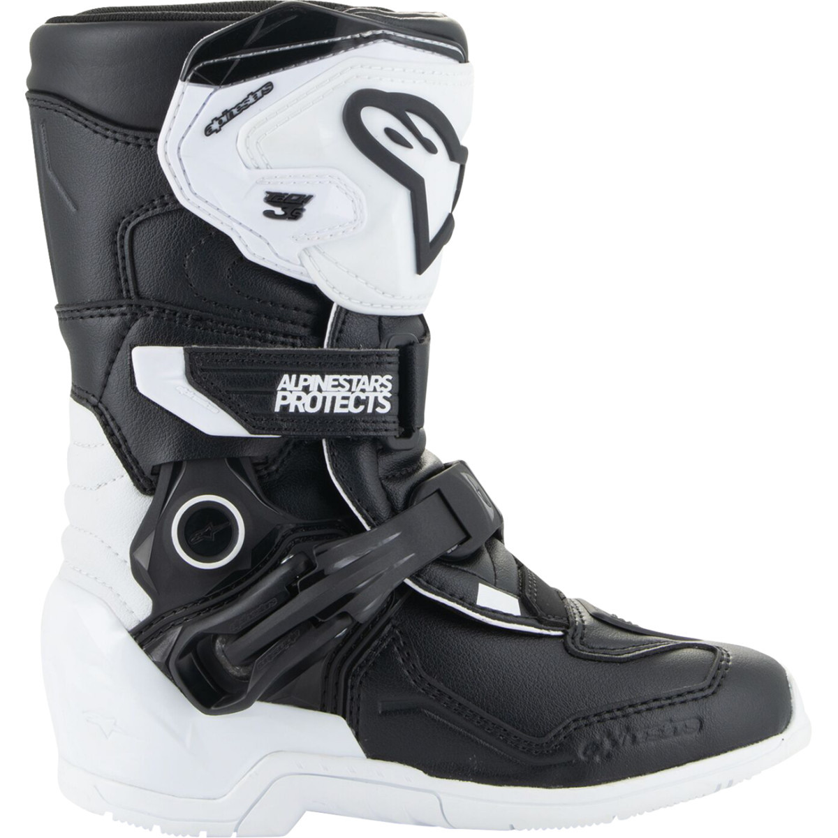 Alpinestars #2014524-21-1 - Kids Tech 3S Boots - Black/White - US 1 / EU 33