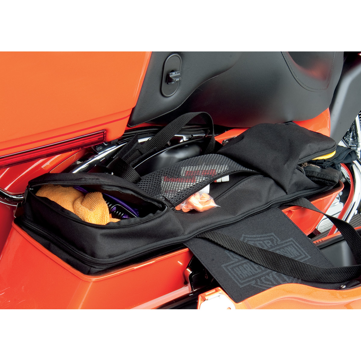Drag Specialties Seats - Saddlebag Liners - Black - FL '93-'13
