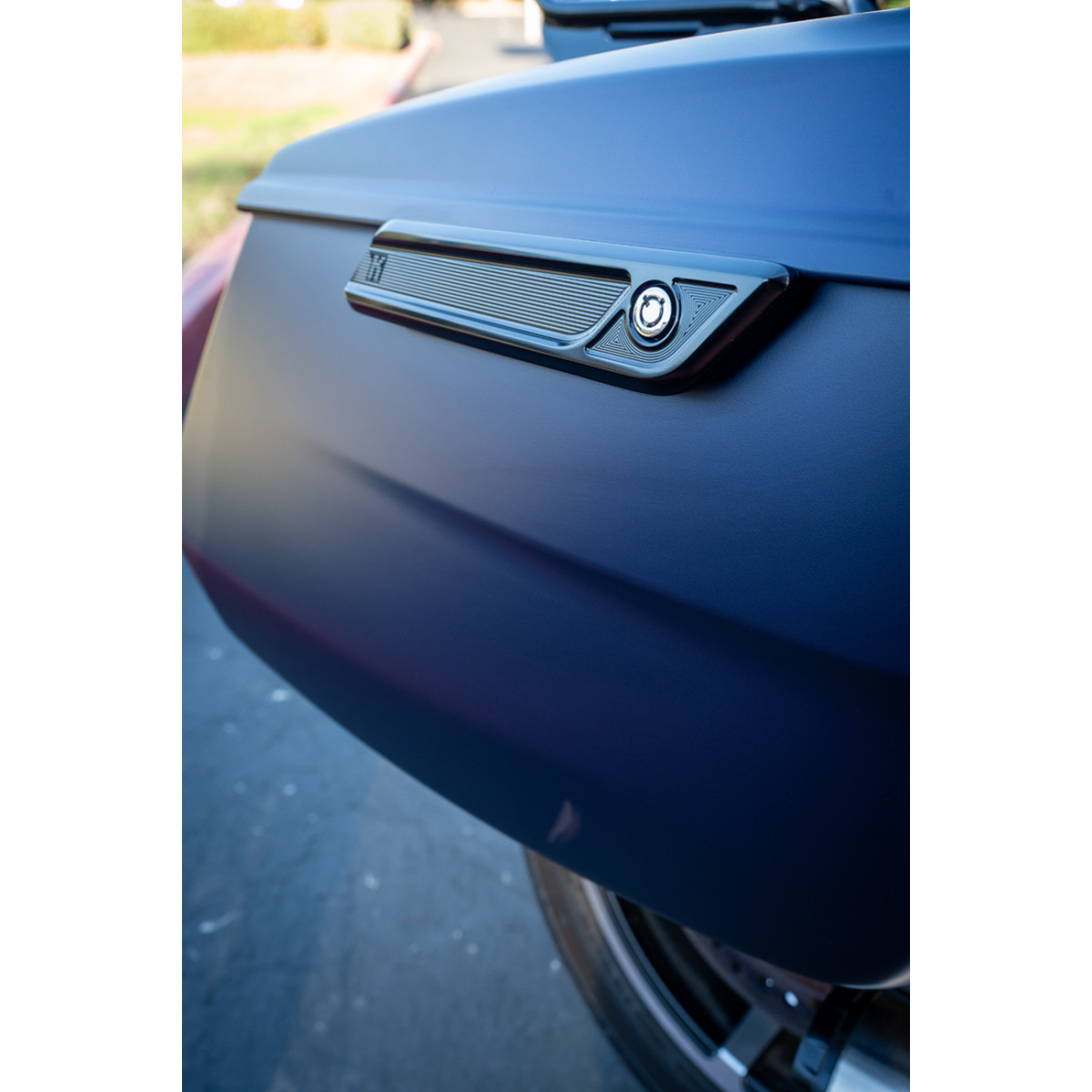 Kodlin USA #K59492 - Saddlebag Latch Covers - Gloss Black - FLHX/FLTR - '23-'25