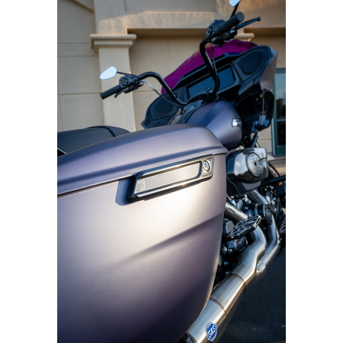 Kodlin USA #K59492 - Saddlebag Latch Covers - Gloss Black - FLHX/FLTR - '23-'25