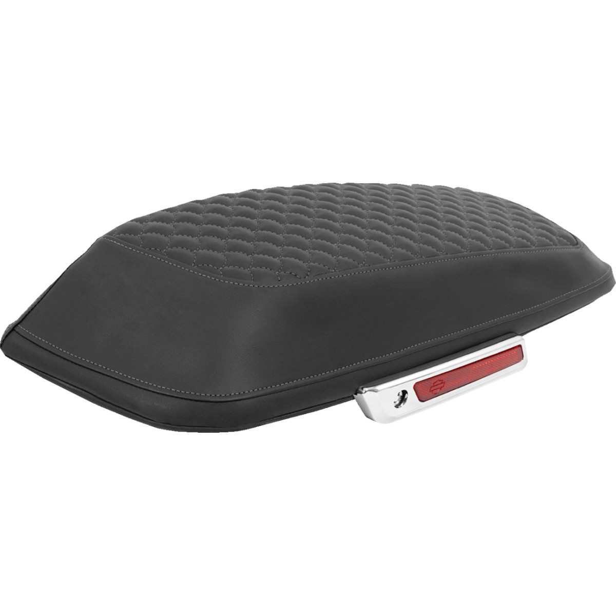 Saddlemen #L870-14-20902 - Saddlebag Lid Covers - Dragon Scale - Gray Stitch - FLH/FLT '14-'25