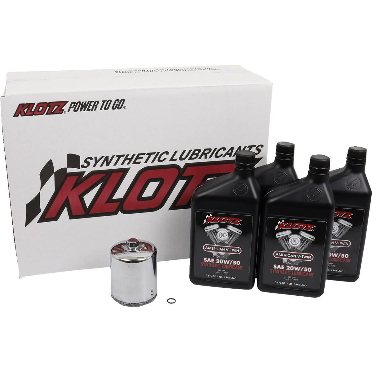 Klotz OIL #KH-103 - Basic Oil Change Kit - '84-'99 Evolution Big Twin