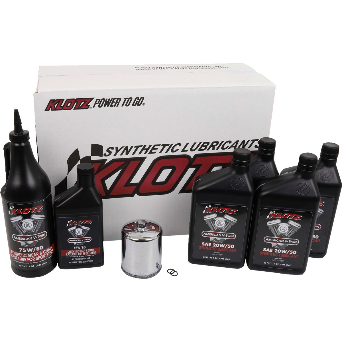 Klotz OIL #KH-104 - Premium Oil Change Kit - Sportster