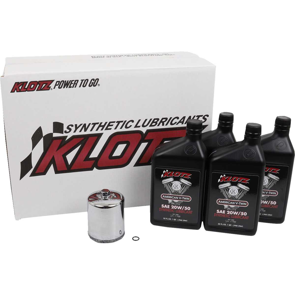 Klotz OIL #KH-105 - Basic Oil Change Kit - Sportster