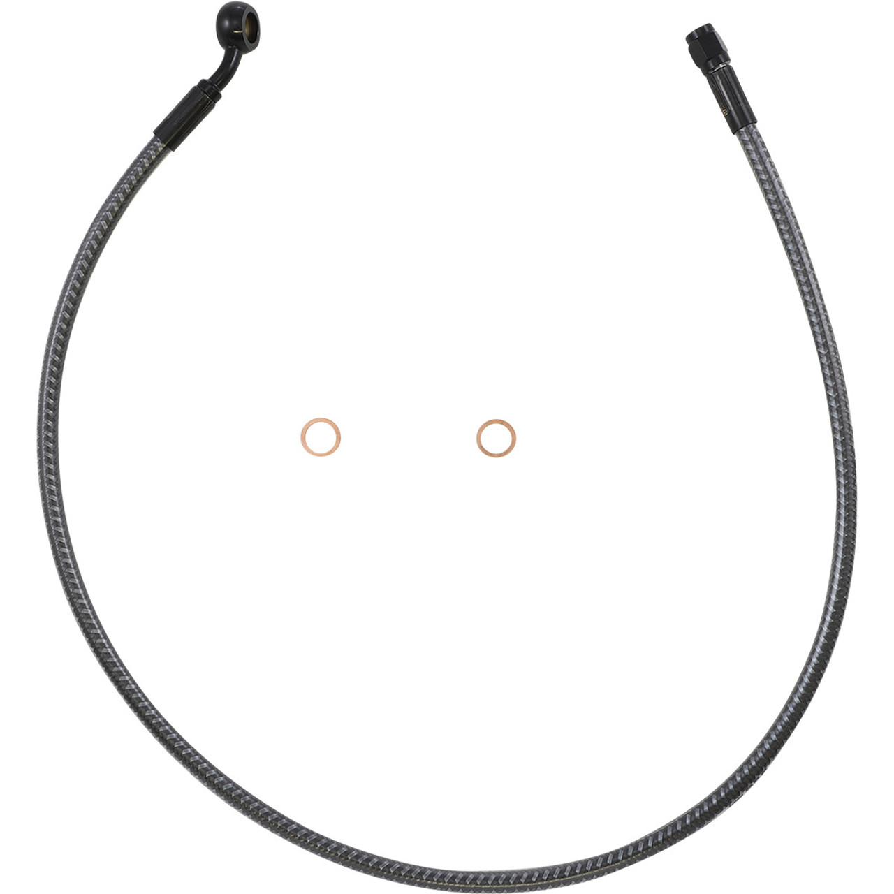 Brake Line - Front - 10 mm - 35° - 30" - KARBONFIBR