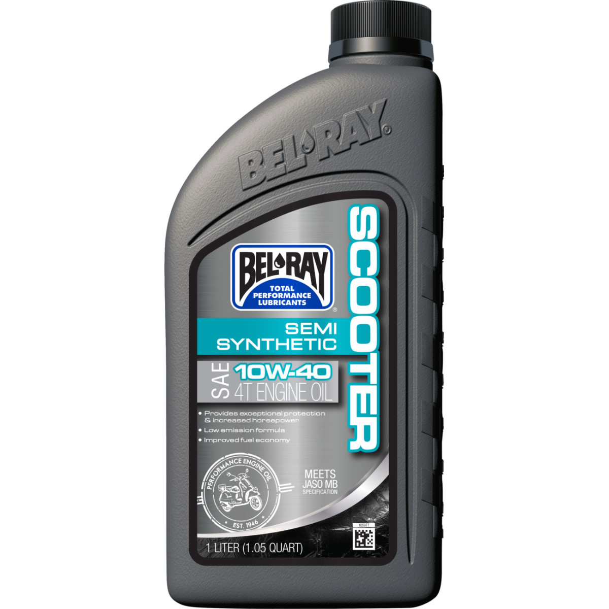 Bel-ray #303064150160 - Semi-Synthetic Scooter Oil - 10W-40 - 1 L