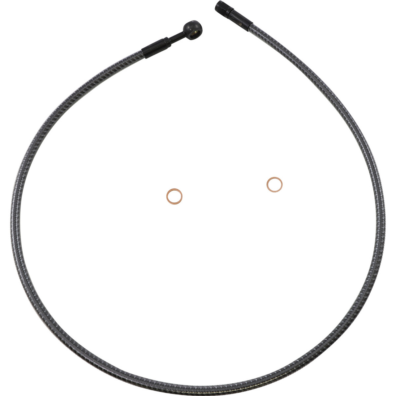 Brake Line - Front - 10 mm - 180° - 36" - KARBONFIBR