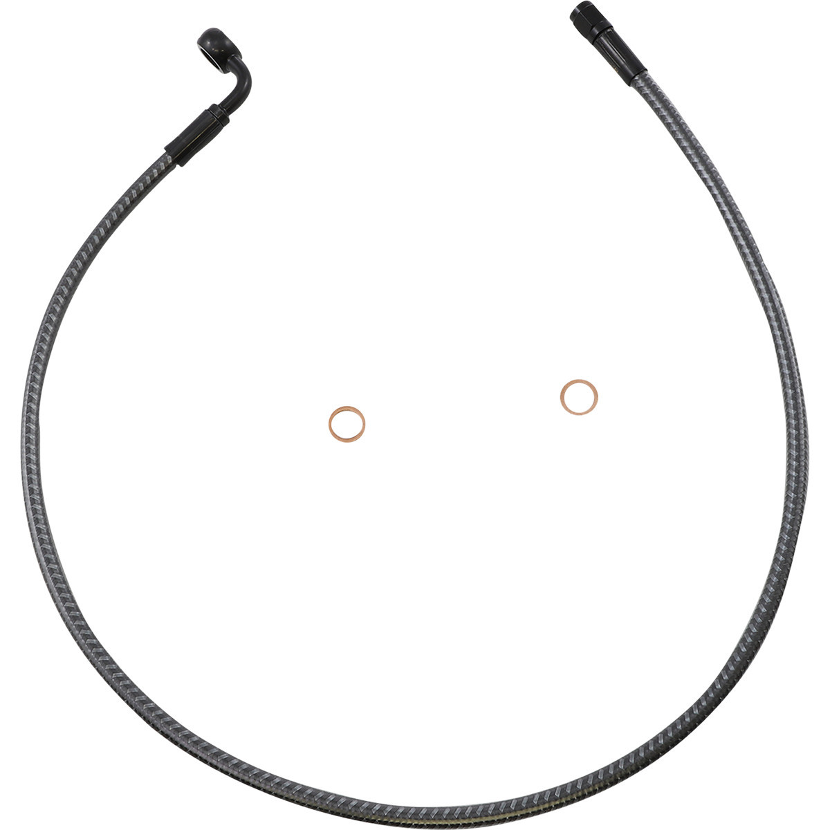 Magnum Shielding #AS77230 - Brake Line - Front - 10 mm - 90° - 30" - KARBONFIBR