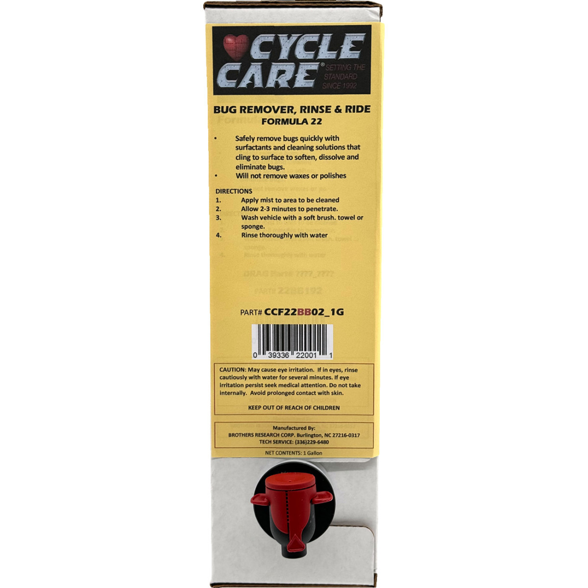 Cycle Care Formulas #CCF22BB02_1G - Formula 22 Spray & Ride - Bag in Box - 1 U.S. gal.