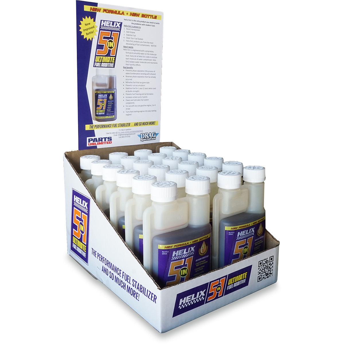 Helix #911-1212-DC - 5-in-1 Ultimate Fuel Additive - 8 US fl oz. - 12 Pack Display