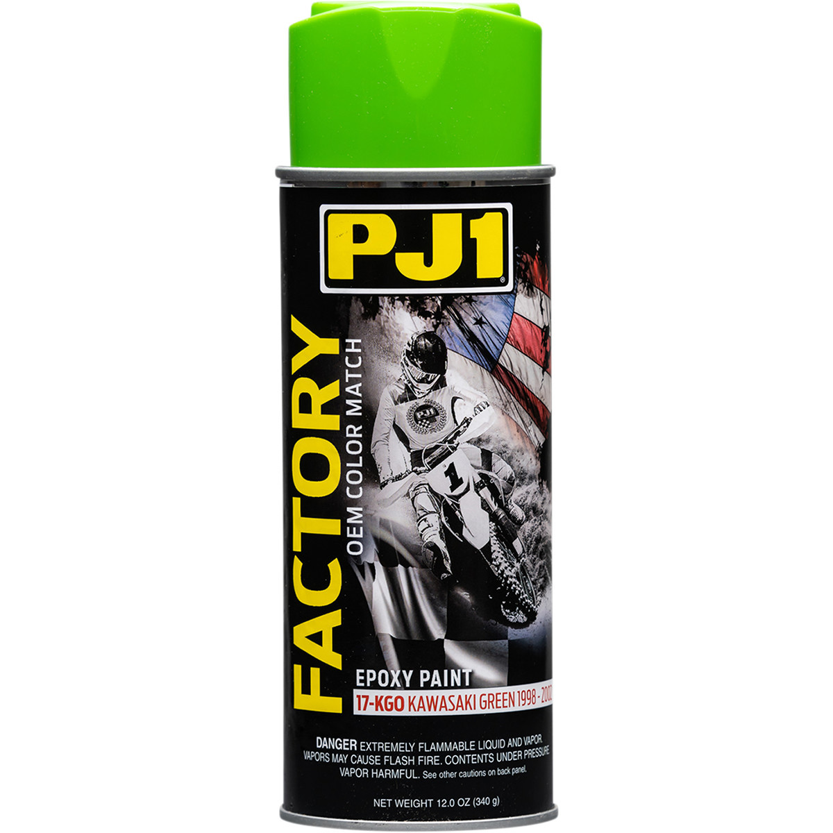 Pj1/vht #17-KGO - Factory Match Paint - Kawasaki Green '98-'02 - 12 oz. net wt. - Aerosol