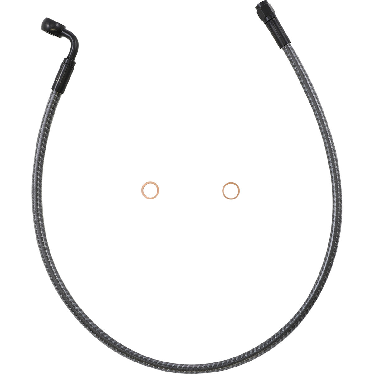 Magnum Shielding #AS77226 - Brake Line - Front - 10 mm - 90° - 26" - KARBONFIBR