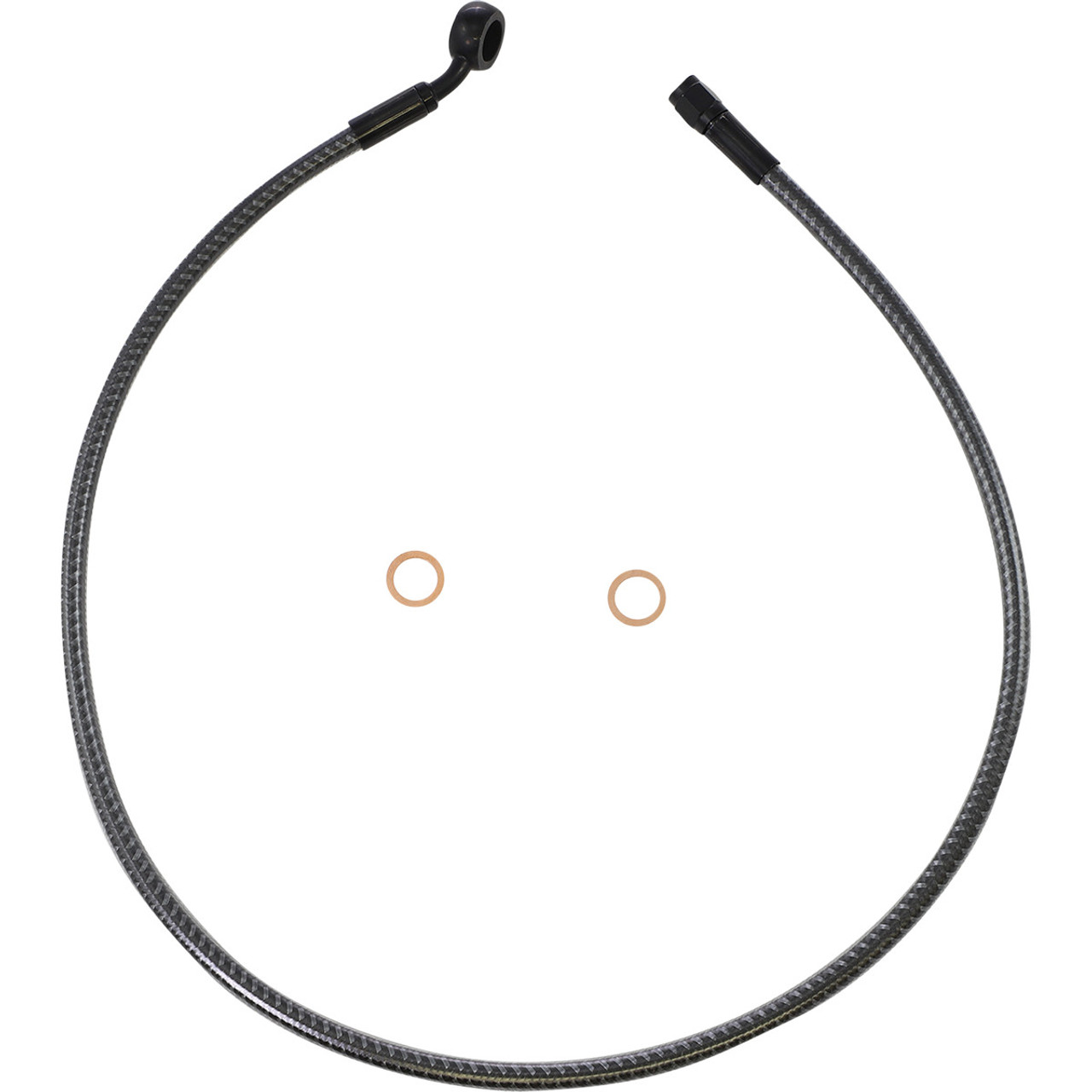 Brake Line - Front - 12 mm - 35° - 32" - KARBONFIBR