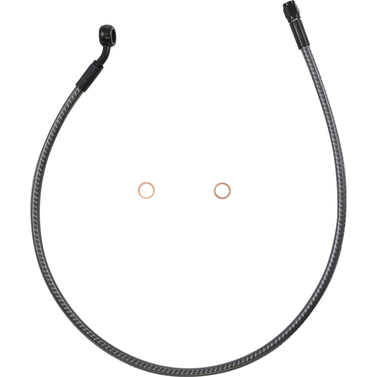 Brake Line - Front - 10 mm - 35° - 28" - KARBONFIBR