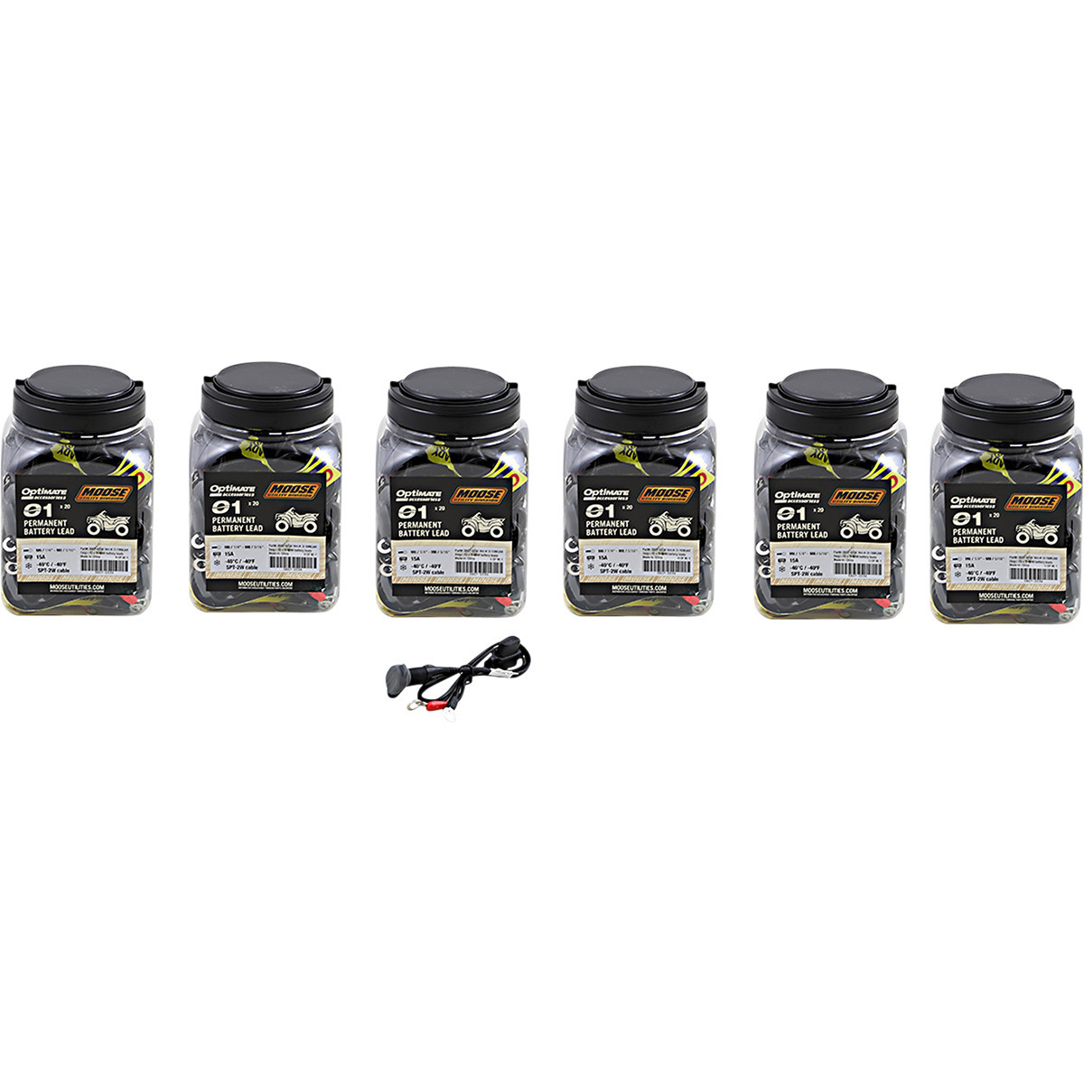 Moose Offroad - Battery Lead - O1 - SAE/12V - Permanent - Set of 6/20 Pack