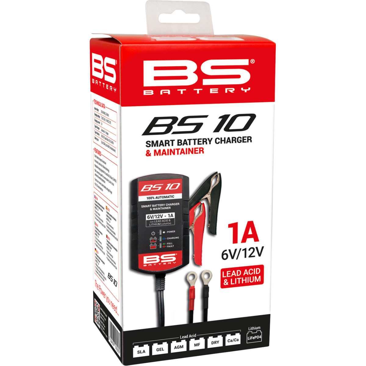 BS Battery #700571 - Battery Charger/Maintainer - BS 10 - 6 V/12 V - 1 A