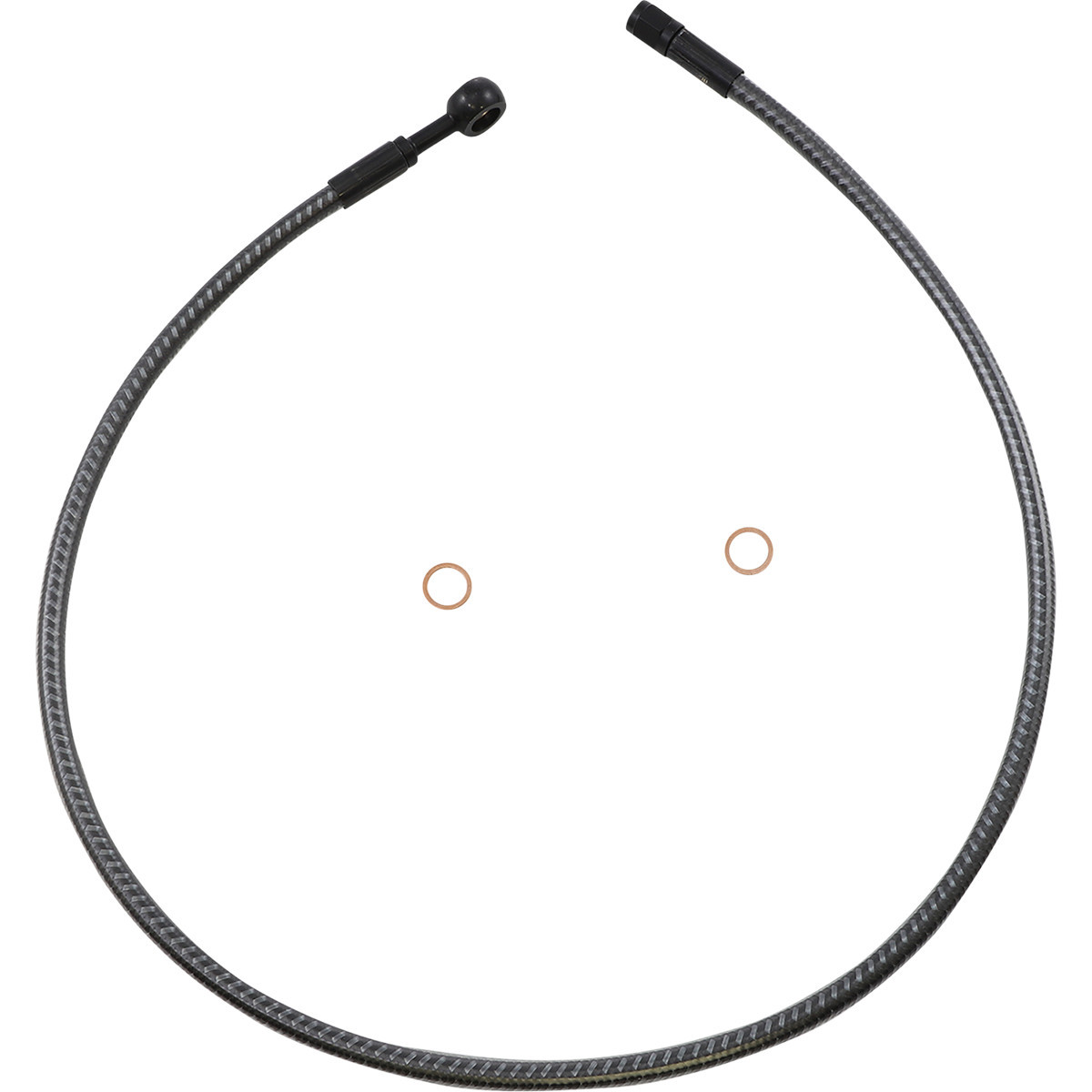 Magnum Shielding #AS77632 - Brake Line - Front - 10 mm - 180° - 32" - KARBONFIBR