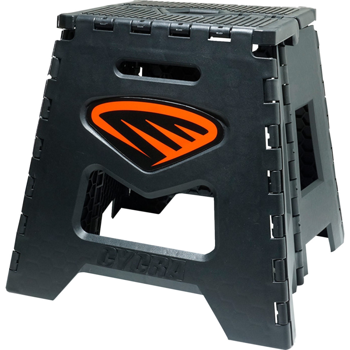 Cycra #1CYC-2038-22 - Moto Stand - Folding - Black with Orange Decal