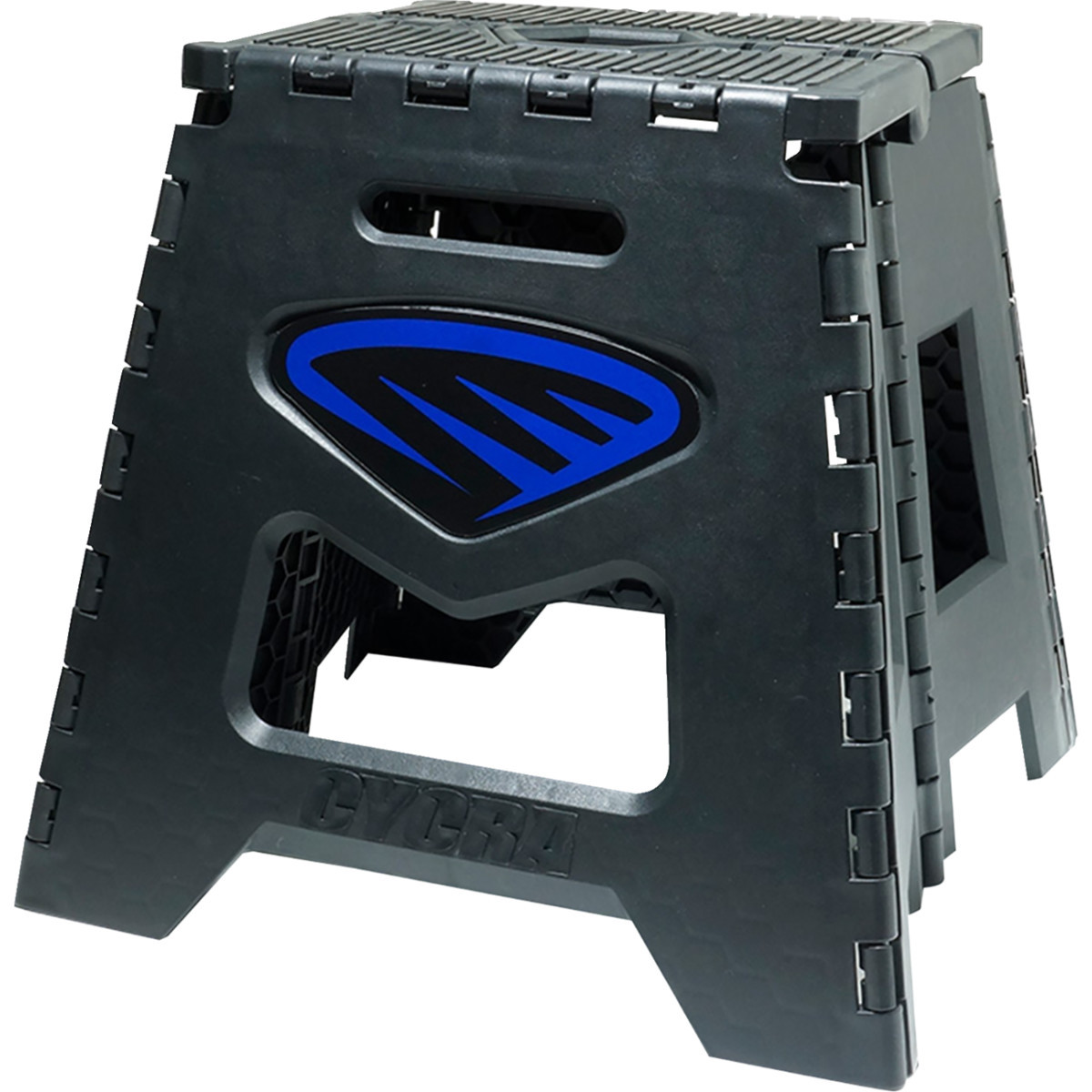 Cycra #1CYC-2038-62 - Moto Stand - Folding - Black with Blue Decal
