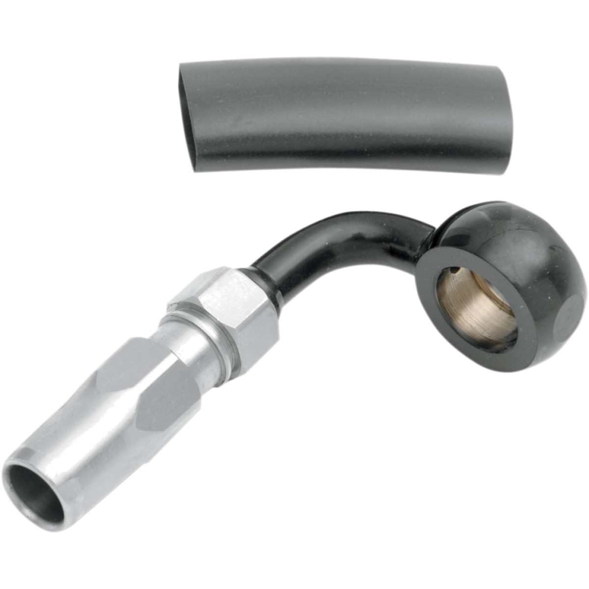 Magnum Shielding #492790 - BYO Brake Banjo - 7/16"-90° - Black