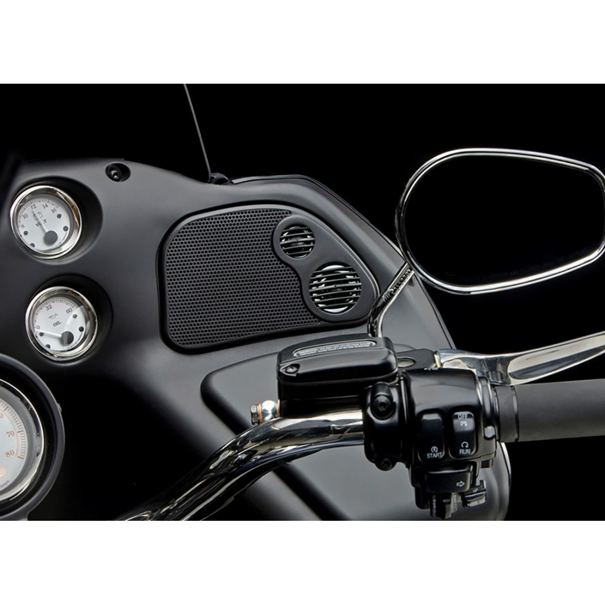 J & M #RKGR-HRG06 - Speaker Grills - Fairing - '98-'13 FLT