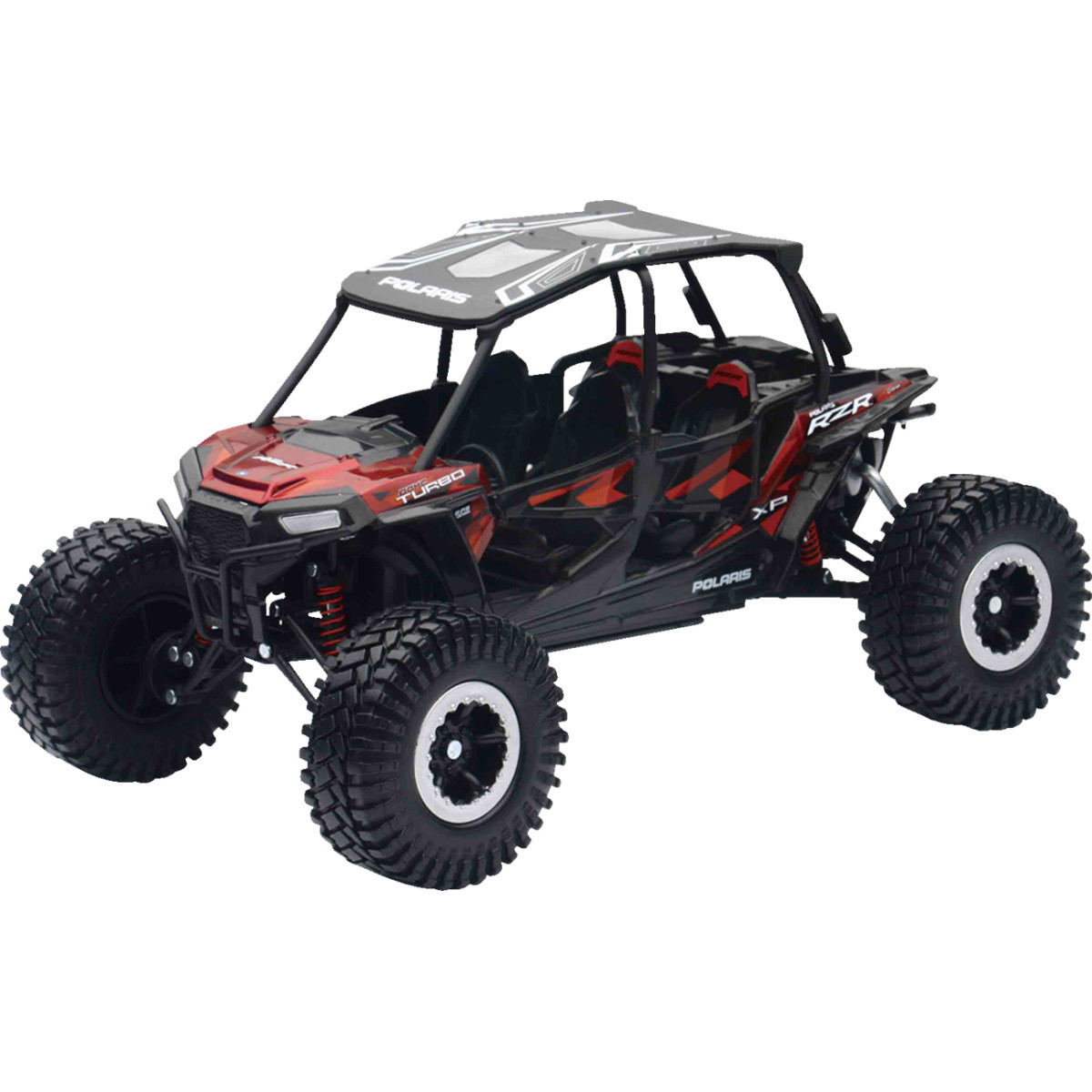 NEW RAY Toys #57976B - Polaris RZR XP 4 Turbo EPS - Rock Crawler - 1:18 Scale - Titanium Metallic