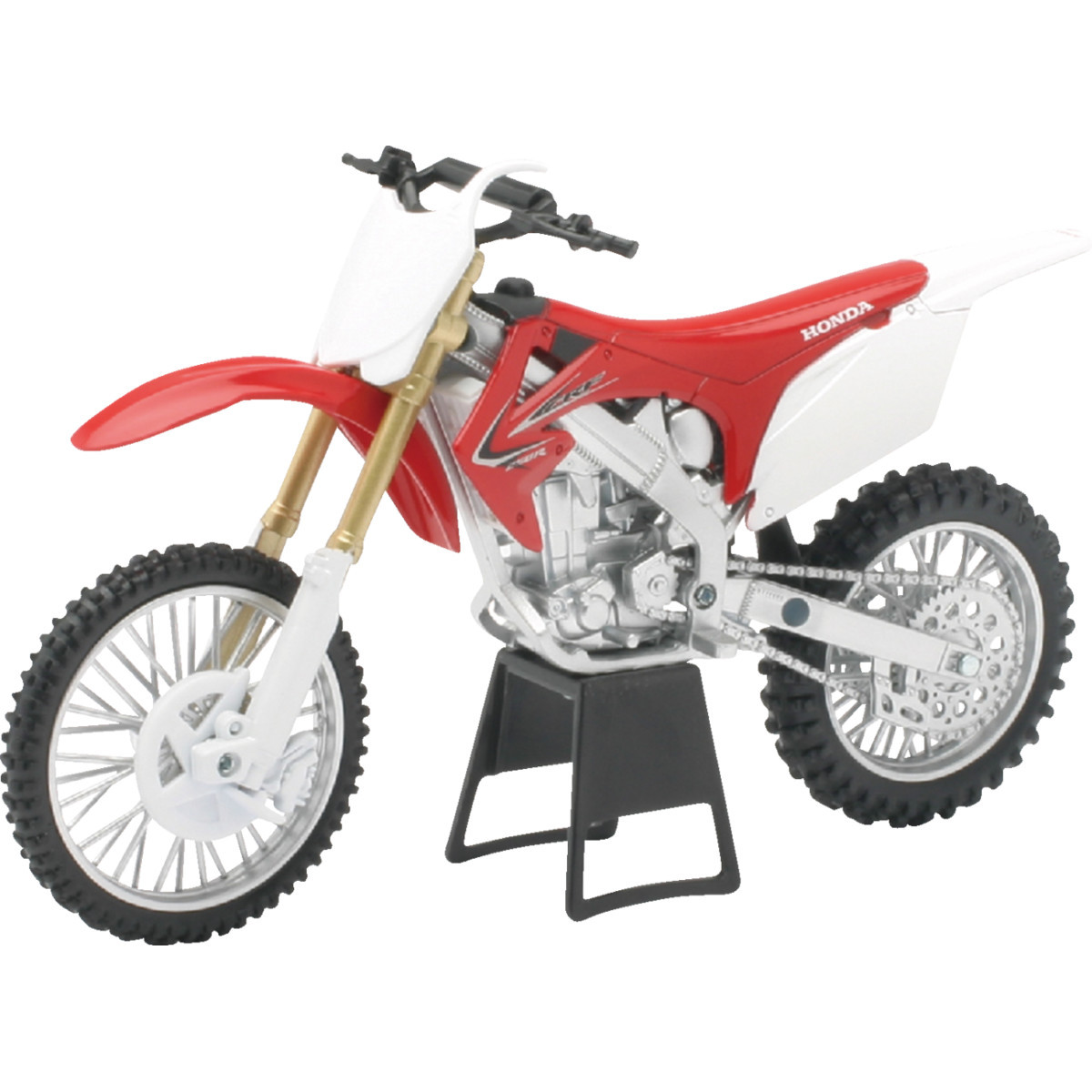 NEW RAY Toys #57463 - Honda CRF250R Dirt Bike - 1:12 Scale - Red/White/Black