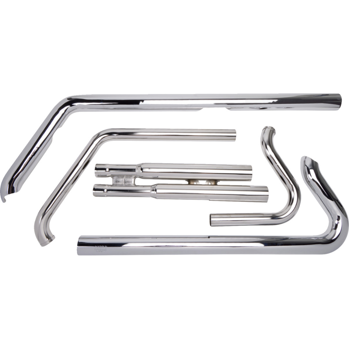 Cobra #6850 - Speedster Slashdown Exhaust - Chrome - '86-'06 Softail