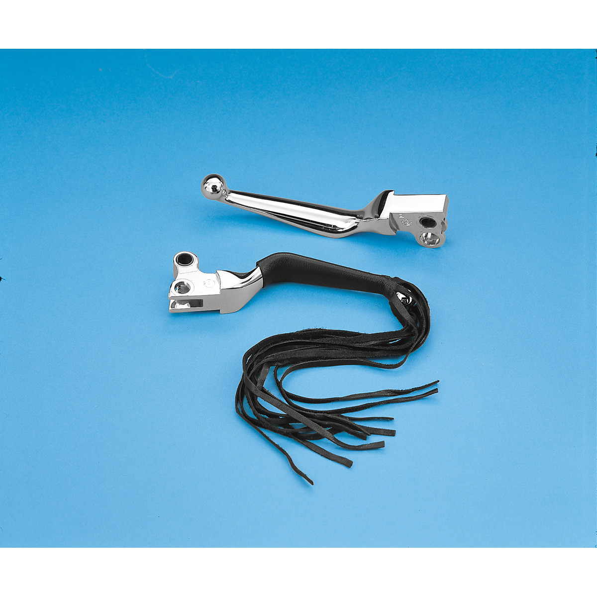 Drag Specialties Seats - Fringed Leather Lever Covers - 12"