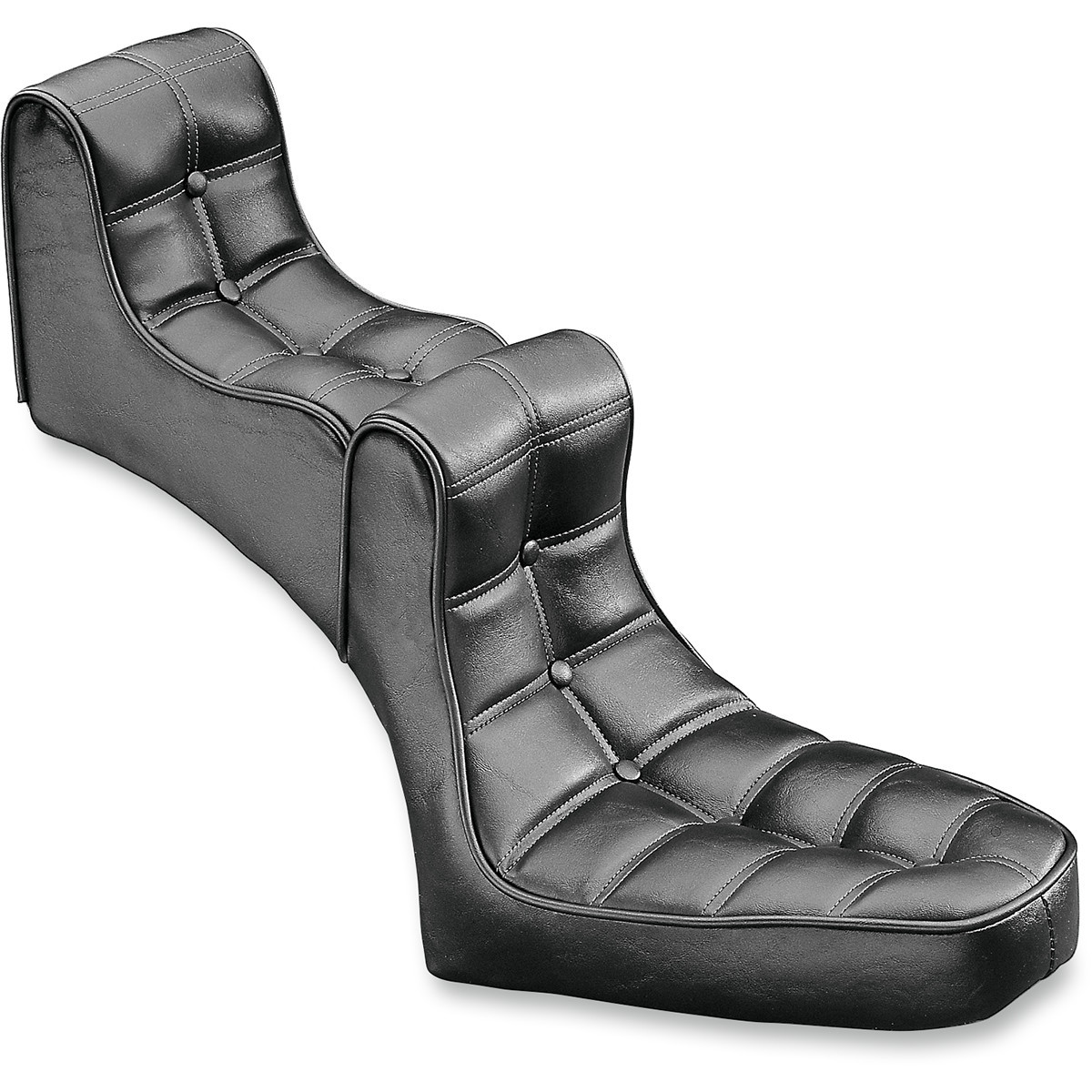 Drag Specialties Seats - Rear Scorpion Solo Pad - Black