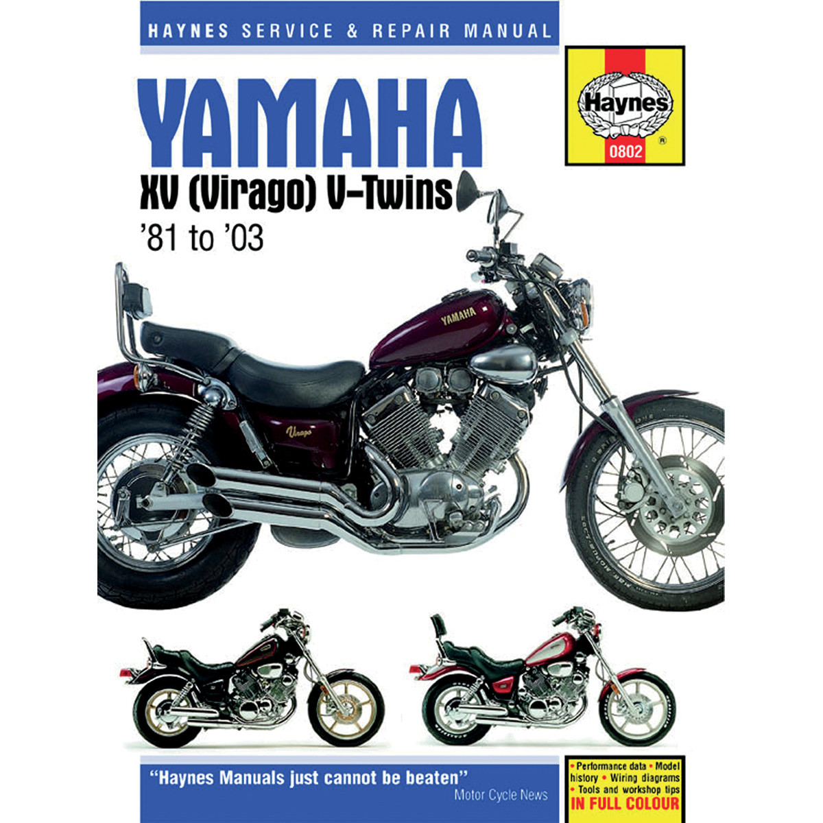 Haynes #M802 - Manual - Yamaha - XV535 Virago V-Twin