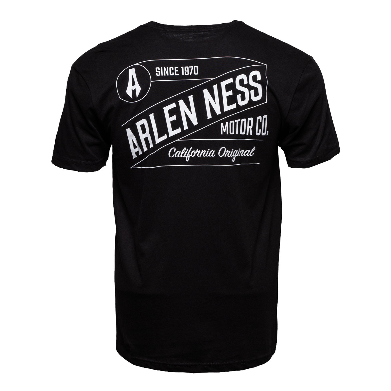 Arlen Ness #900-023-L - The Script T-Shirt, Black - Large