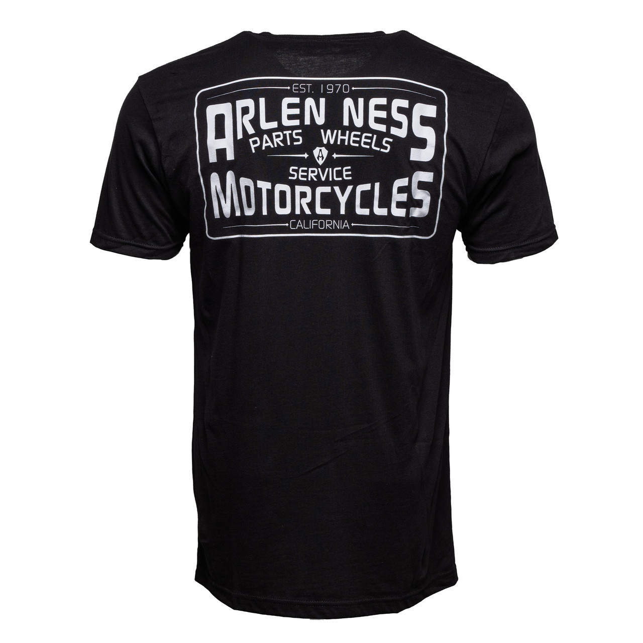 Arlen Ness #900-018-L - Varsity T-Shirt, Black - Large