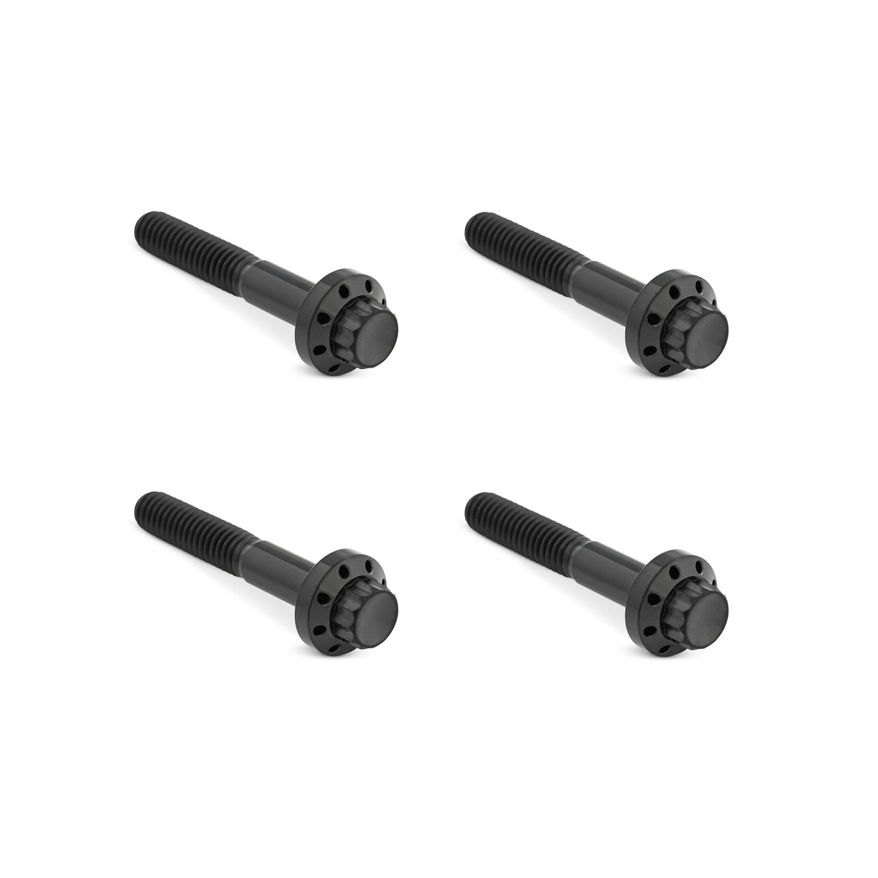 Arlen Ness #300-819 - Titanium 12-Point Front Fender Bolts, Black