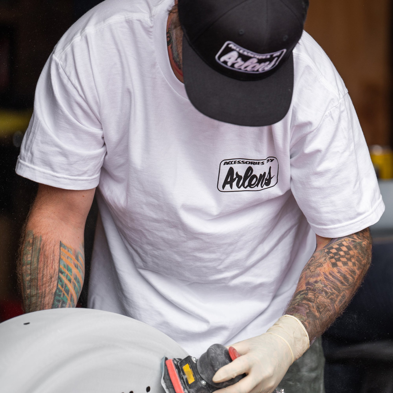 Arlen Ness #900-017-XXXL - Hand Painted T-Shirt, White - 3X
