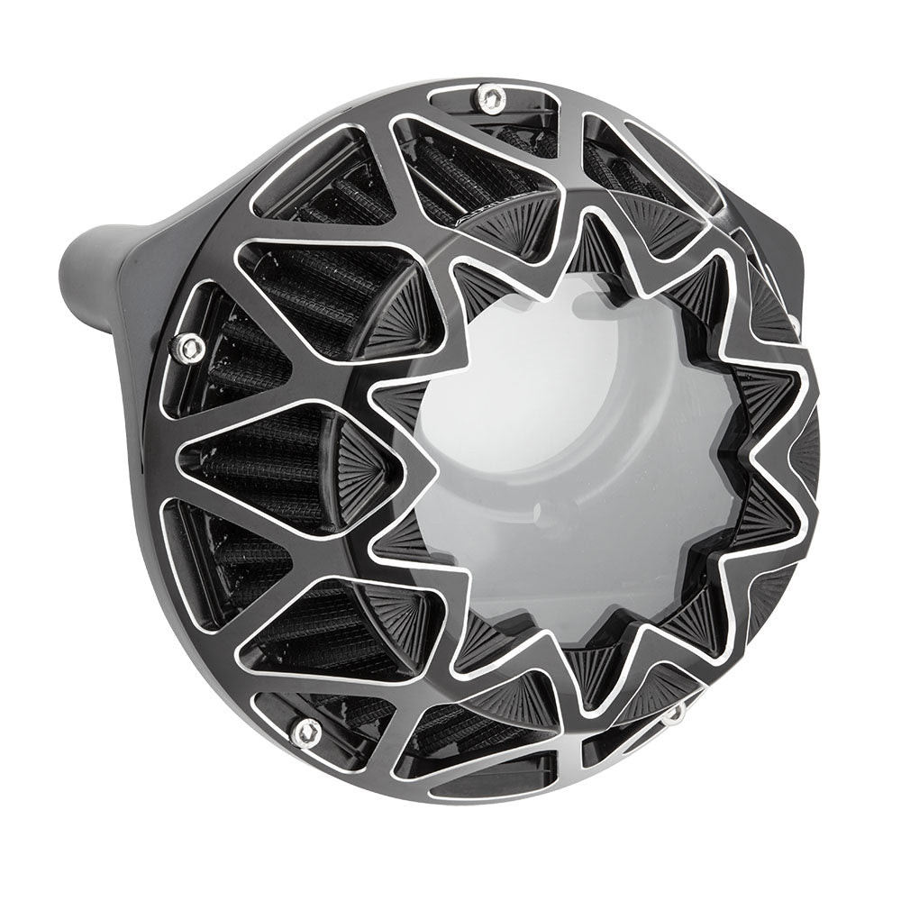 Arlen Ness #600-143 - Crossfire Air Cleaner, Contrast - 22-up RH975 Nightster