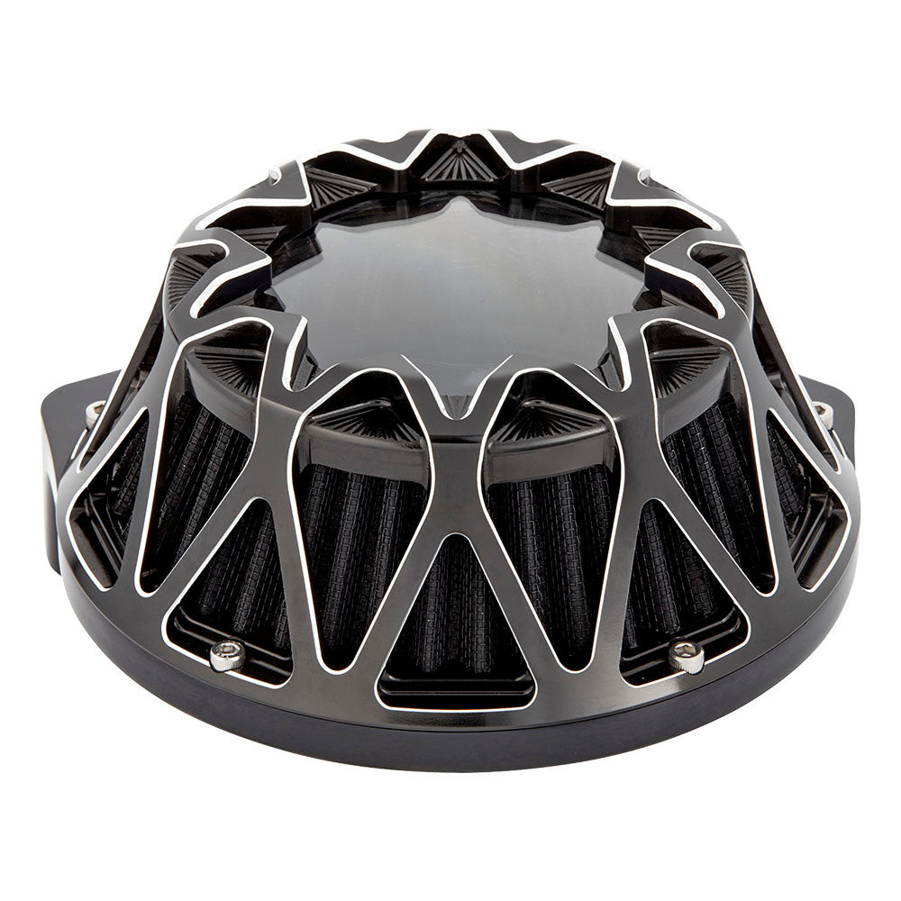 Arlen Ness #600-143 - Crossfire Air Cleaner, Contrast - 22-up RH975 Nightster