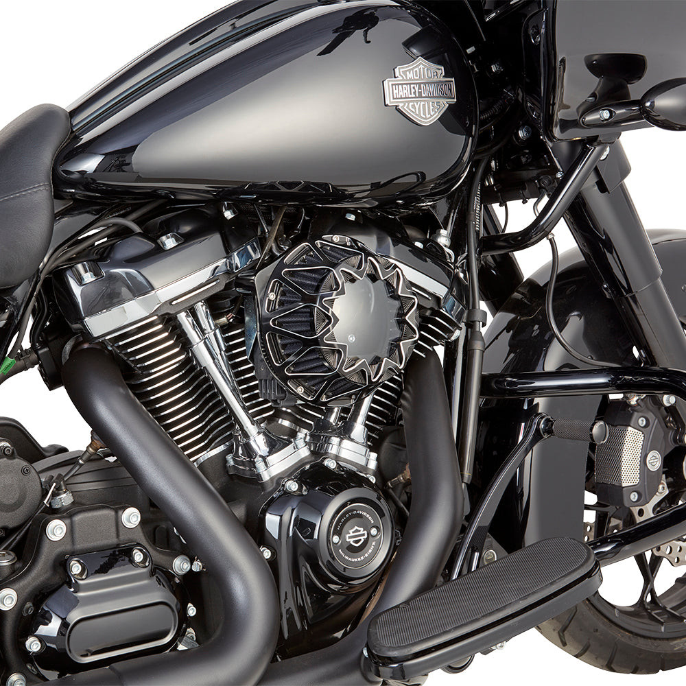 Arlen Ness #600-143 - Crossfire Air Cleaner, Contrast - 22-up RH975 Nightster