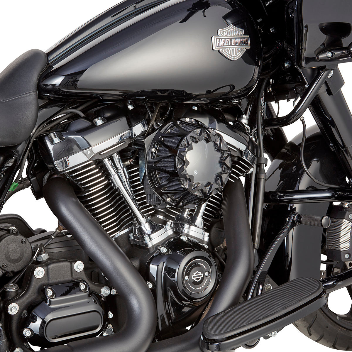 Arlen Ness #600-142 - Crossfire Air Cleaner, All Black - 22-up RH975 Nightster