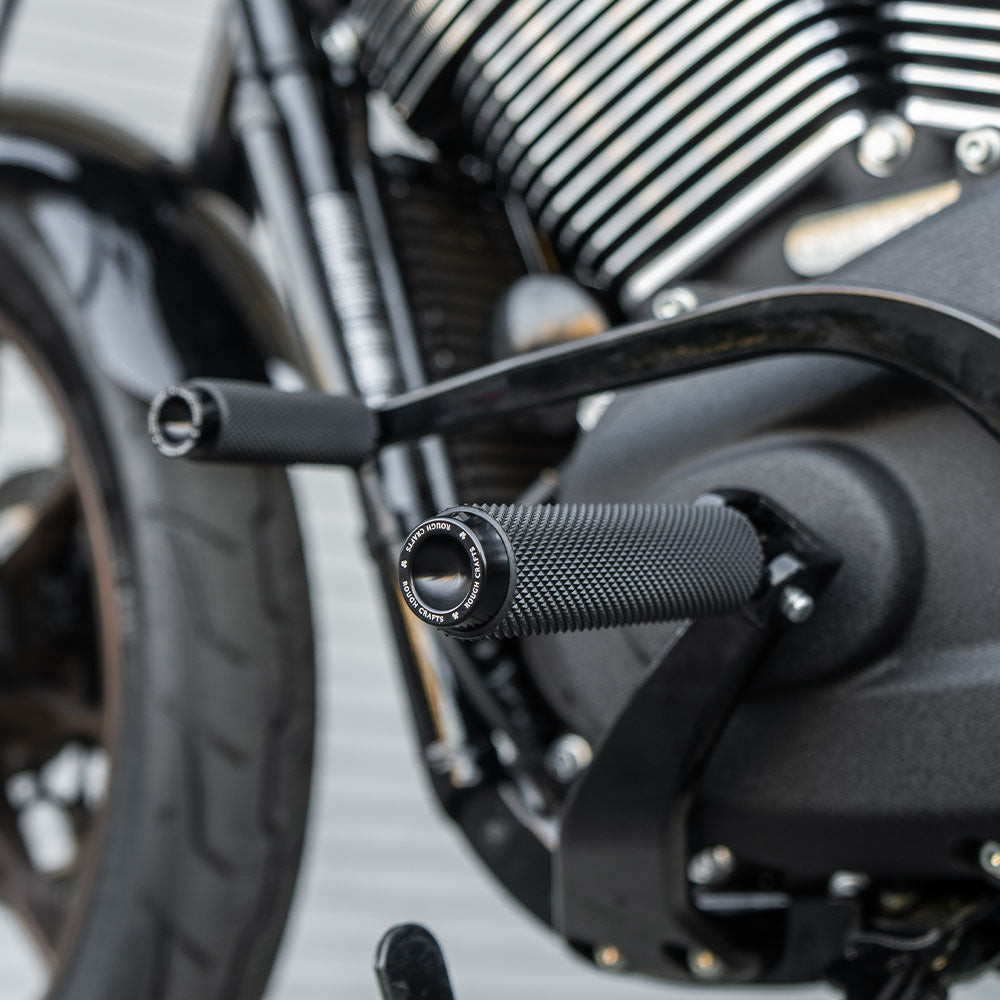Arlen Ness #RC-400-006 - Rough Crafts® Footpegs, Black - 18-Softail Passenger