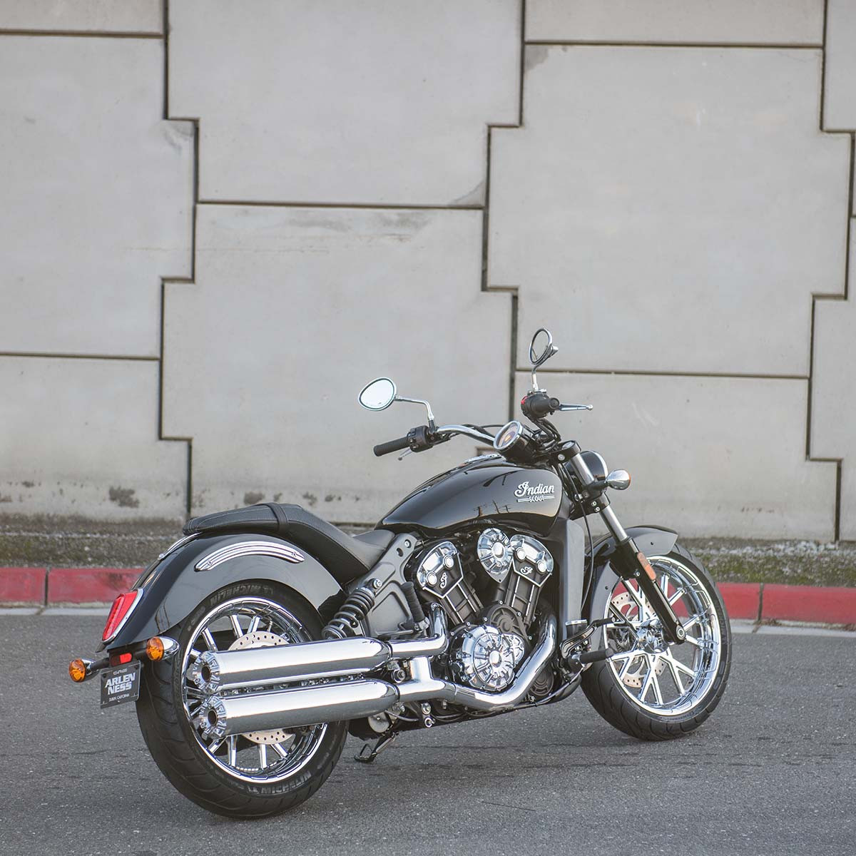 Arlen Ness #I-1107 - 10-Gauge® Exhaust Tips for Scout®, Chrome