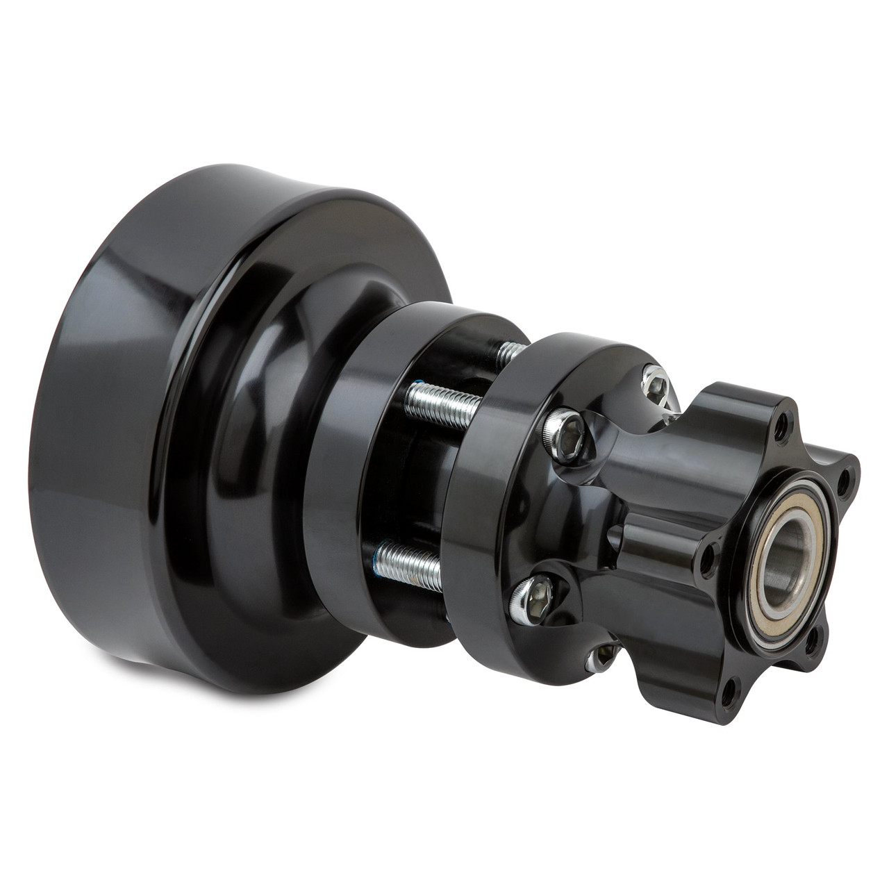 Arlen Ness #71-710 - Cartridge Hub Kit for Rear Wheels, Black - 06-07 FXD