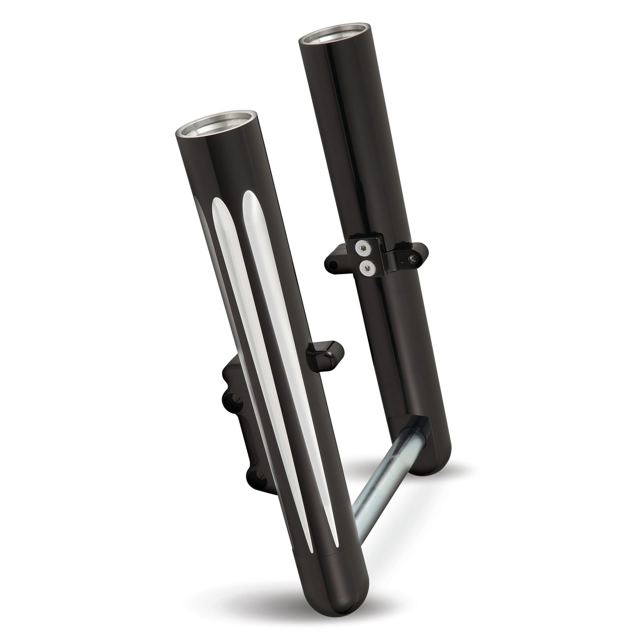 Arlen Ness #06-527 - Deep Cut® "Hot Leg" Fork Legs, Black - 00-07 FLT / Single Disc