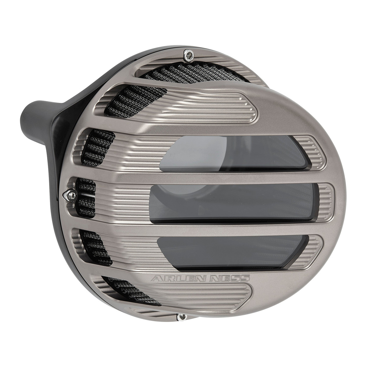Arlen Ness #81-310 - SideKick Air Cleaner, Titanium - 08-16 Touring / 16-17 FLST & FXDLS (FBW)