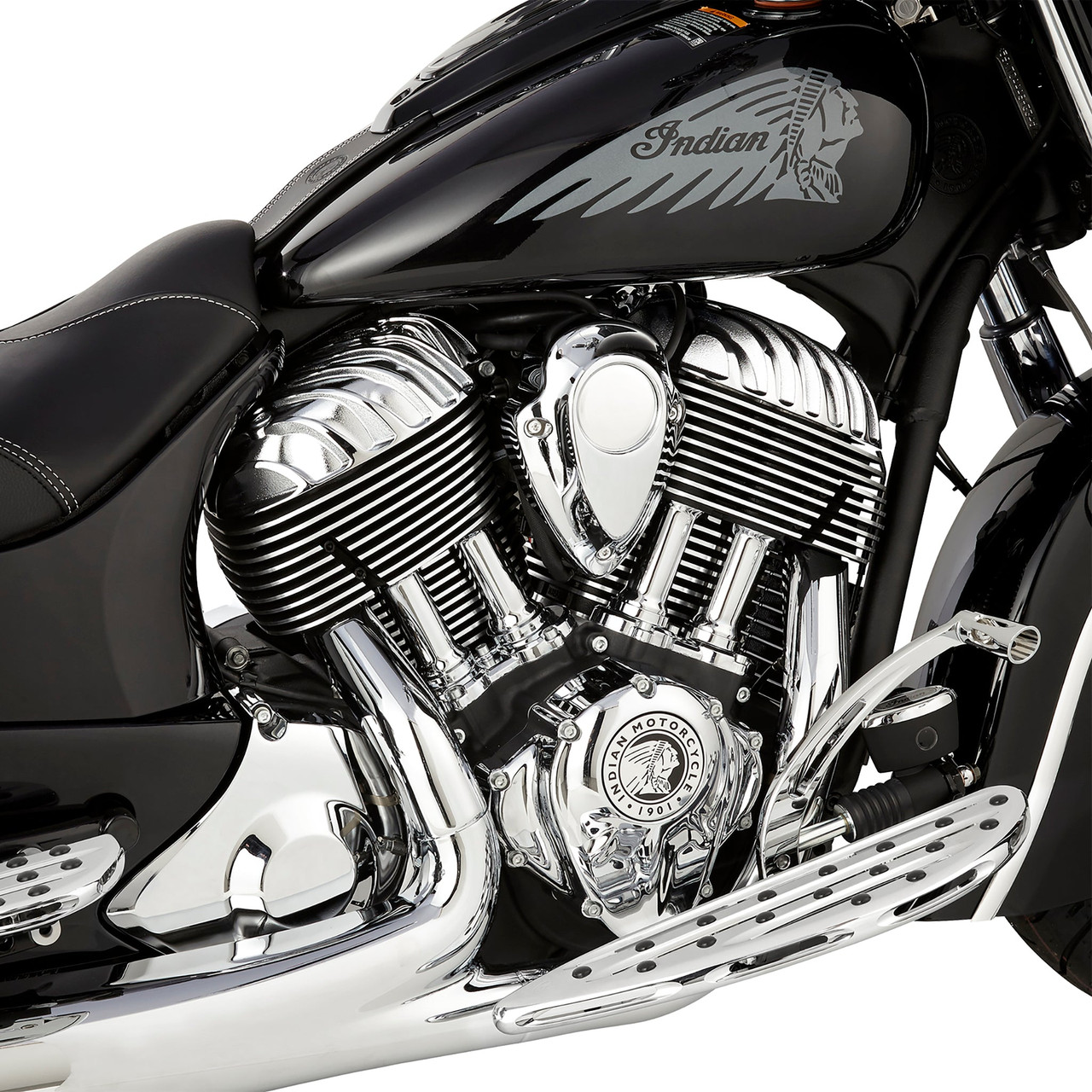 Arlen Ness #P-3010 - Deep Cut® Floorboards for Indian®, Chrome