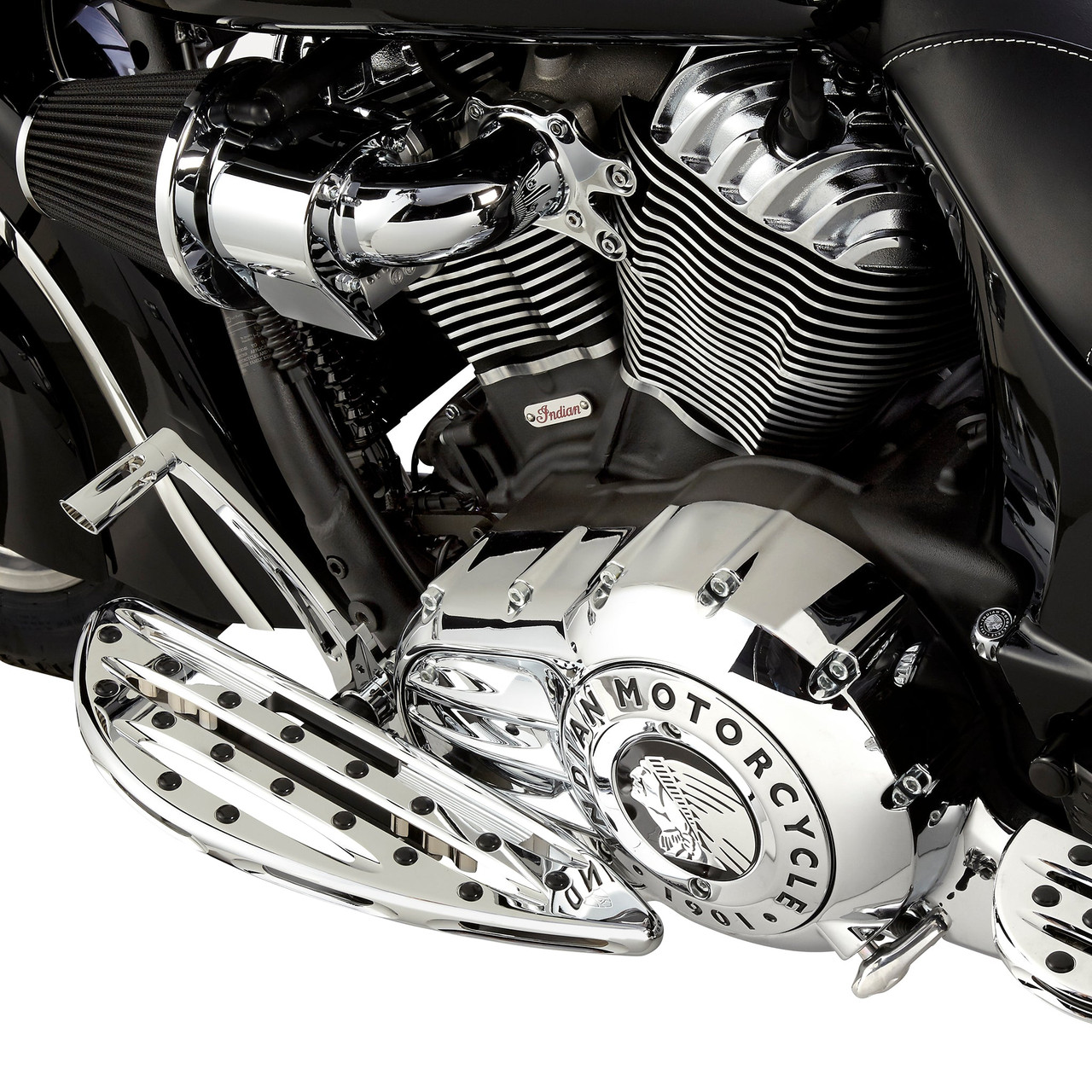 Arlen Ness #P-3010 - Deep Cut® Floorboards for Indian®, Chrome