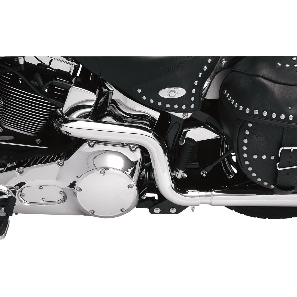 Bassani Xhaust #SFT-211 - Power Curve True-Dual Crossover Header Pipes - '86-'06 Softail